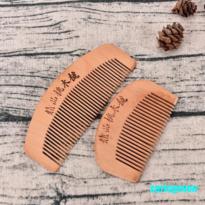 Lược Gỗ Chải Râu Mát Xa Da Đầu Tiện Dụng
