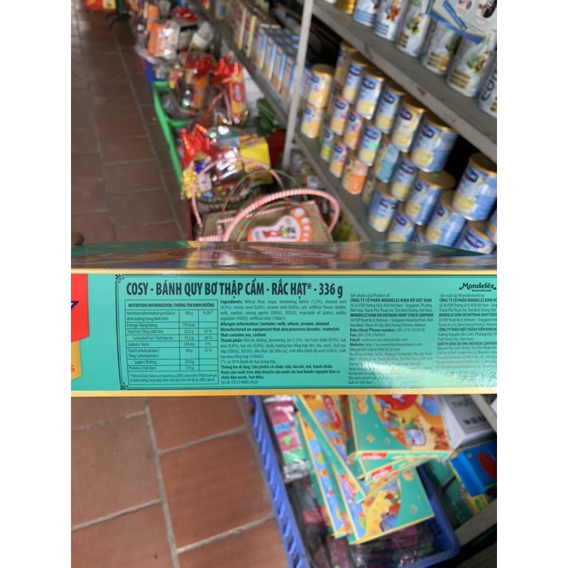 Bánh quy bơ cosy hộp giấy kinh đô 336g kèm túi xách_ HÀNG TẾT