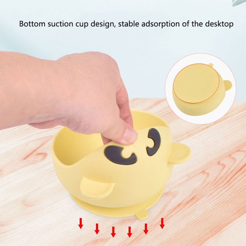 Tô Silicone Cấp Thực Phẩm Có Giác Hút Chống Trượt Cho Bé