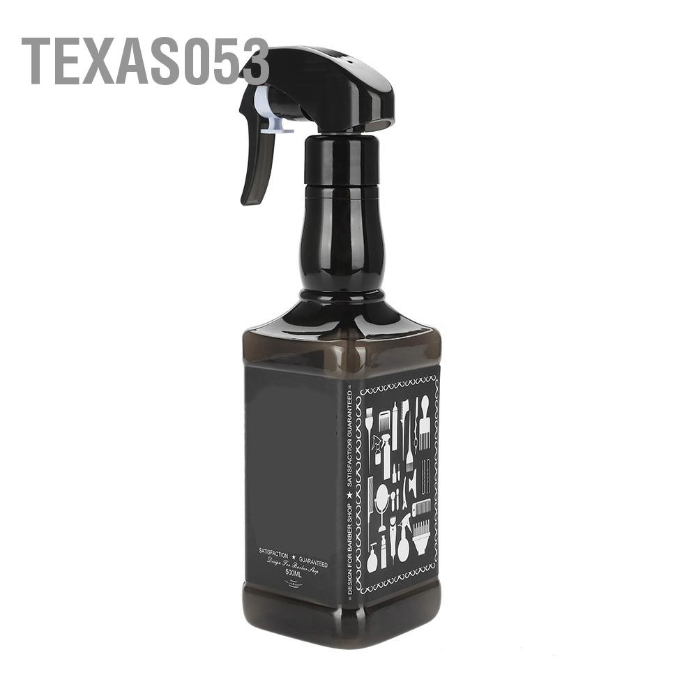 Texas053 Chai xịt làm tóc bằng nhựa 500ml Máy cắt Dụng cụ phun nước