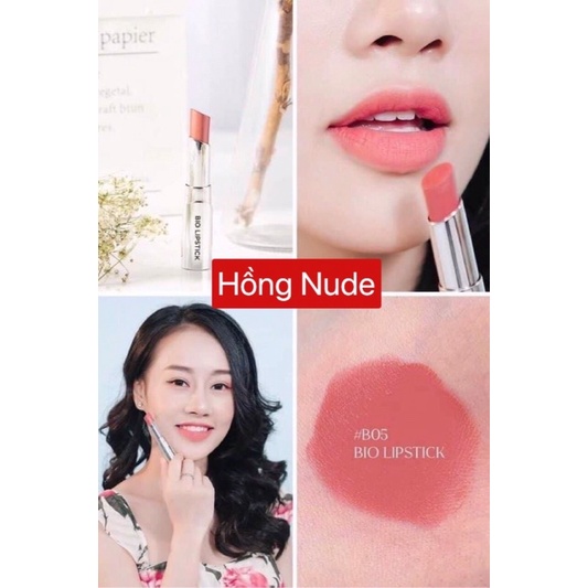 Son Lì Bio Lipstick 7 Màu Tươi Trẻ - Dưỡng Ẩm, Mềm Môi 3.5g