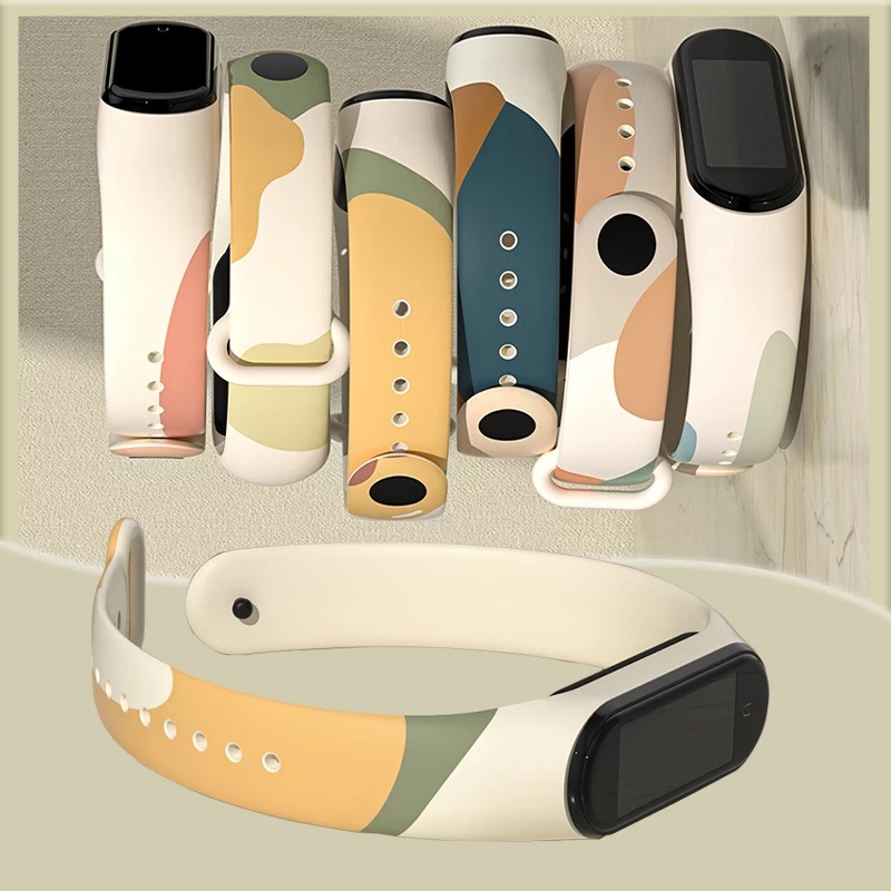 Dây Đeo Tay Thay Thế Bằng Silicone Mềm Cho Xiaomi Mi Band 6 5
