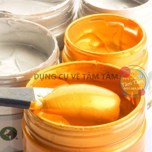 [ TÂM TÂM ]-Màu Acrylic nhũ đồng và Aceylic nhũ bạc Maries, Acrylic Maries-