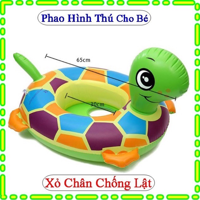 Phao bơi chống lật hình thú cho bé 1-6 tuổi dưới 30kg