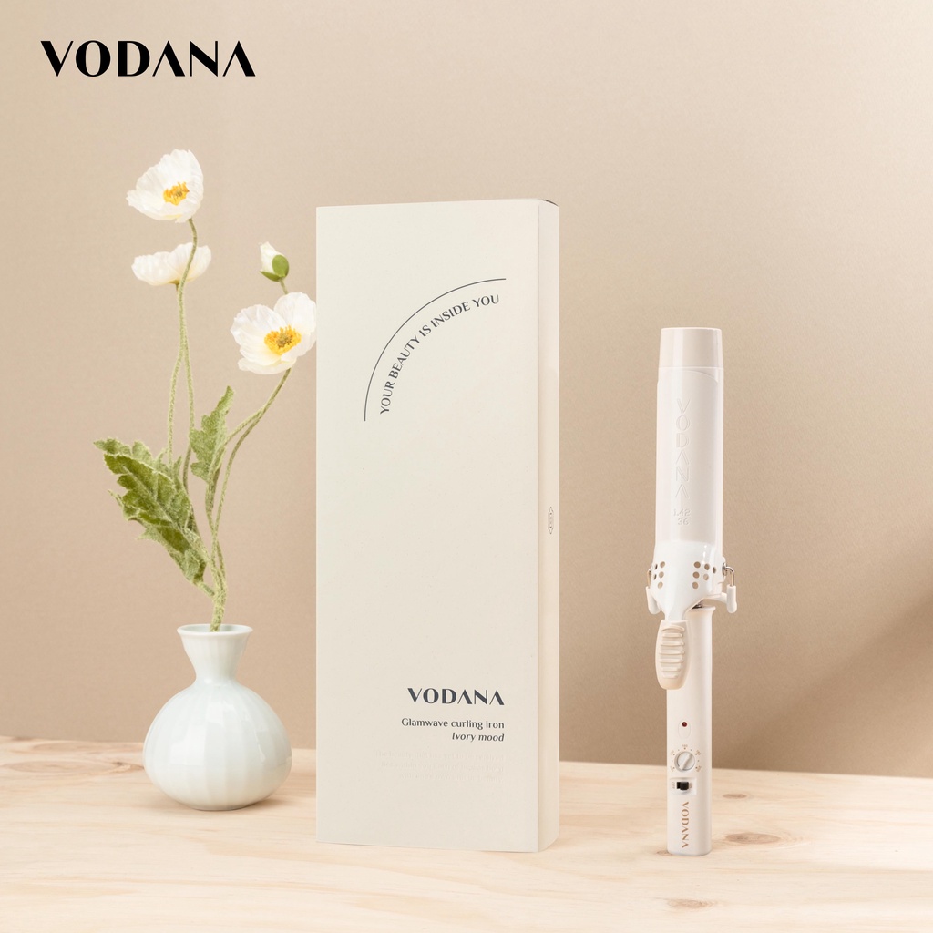 VODANA Máy uốn tóc 32mm 36mm Ivory Mood màu kem