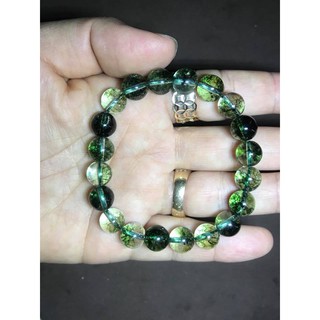 VÒNG TAY THIÊN NHIÊN ƯU LINH XANH LÁ 8LY