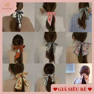 Khăn turban lụa buộc tóc phụ kiện tóc đẹp phong cách Hàn Quốc tiệm nhà Maros 2021