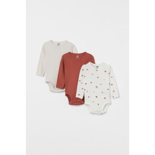 (050)Set 3 bodysuit dài tay HM auth