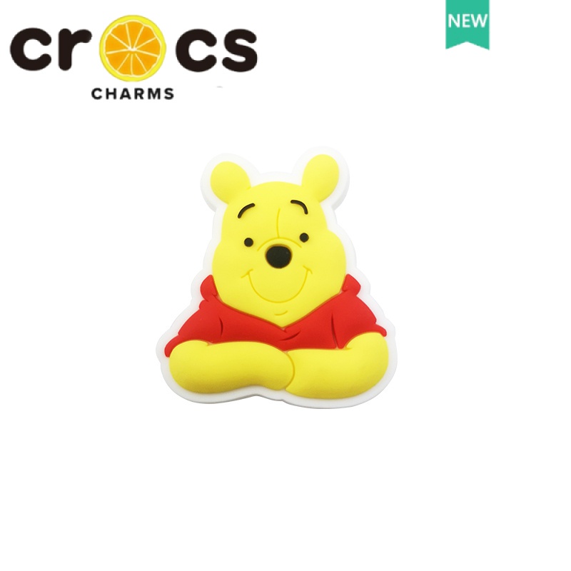 Phụ Kiện Khóa Giày crocs Họa Tiết Hoạt Hình Winnie Dễ Thương DIY