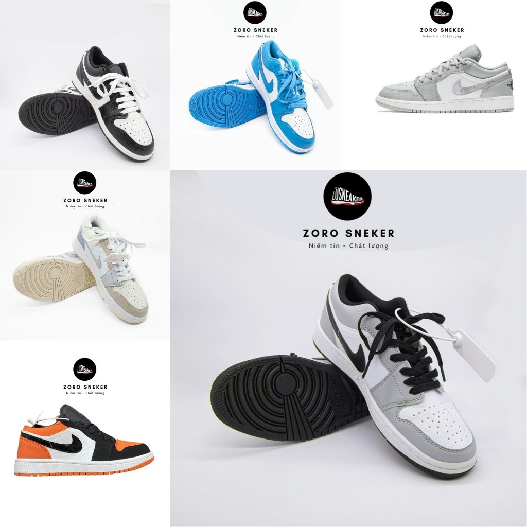 Giày JD cổ thấp 🔥CHUẨN 11🔥 6 mẫu JD1 low hàng chuẩn , đủ size 36-43 , full box bill | BigBuy360 - bigbuy360.vn