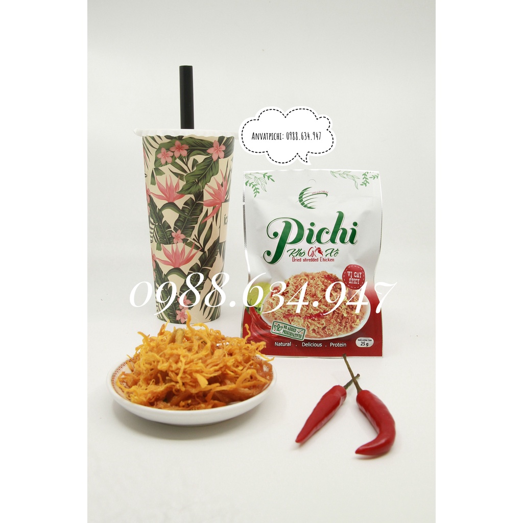 [HÀNG CHÍNH HÃNG] Khô gà xé cay Pichi 25g | BigBuy360 - bigbuy360.vn