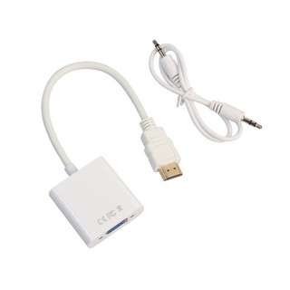 Cáp HDMI Ra VGA Có Dây Audio - Cáp HDMI to VGA có dây Audio