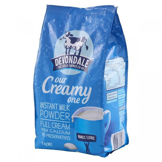 TÚI SỮA TƯƠI DẠNG BỘT 1KG DEVONDALE- ÚC NK
