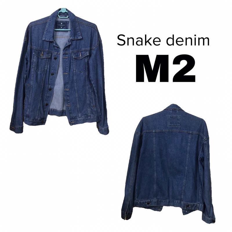 Áo khoác denim bò xanh đậm M2