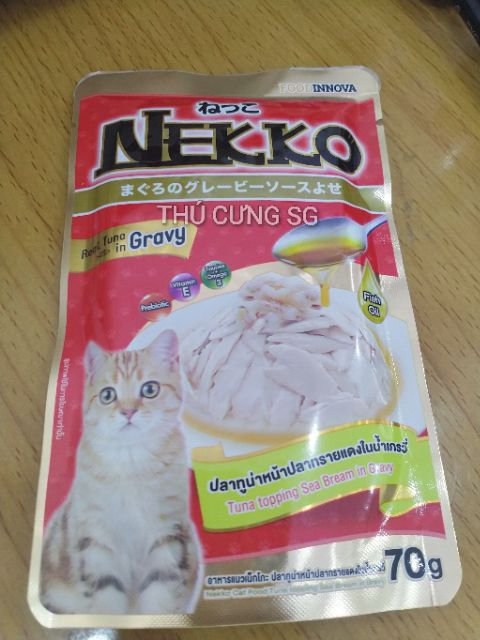 Pate mèo Nekko Gravy (dạng sốt)gói 70g