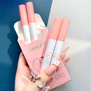 Set 4 Son Kem Lì ErShiQi Mèo Cute Fluffy Lip Glaze Mã T27576  - HAVU Beauty