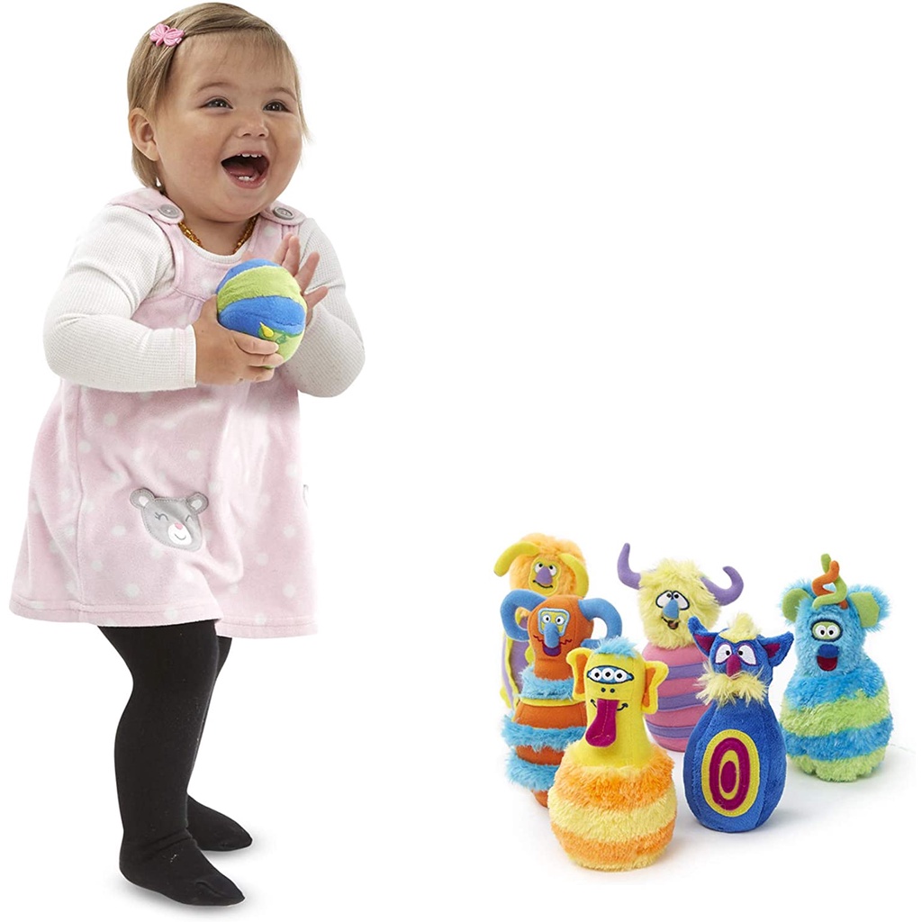 99% Bộ bowling đồ chơi vải bông mút Melissa & Doug – Monster Bowling