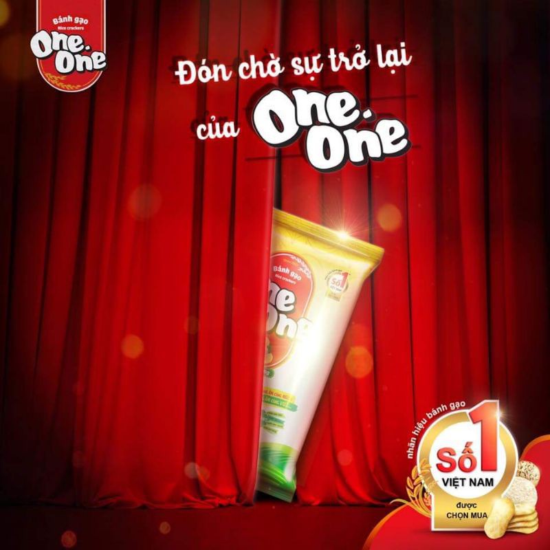 Bánh gạo ONE ONE® vị bò nướng/tôm nướng 150g