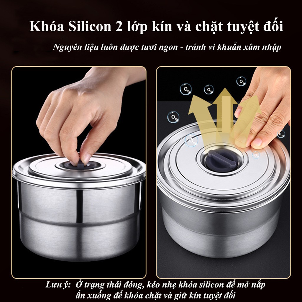 Bộ thau rổ Inox cao cấp có bàn nạo đa năng - có thể dùng đun trên bếp