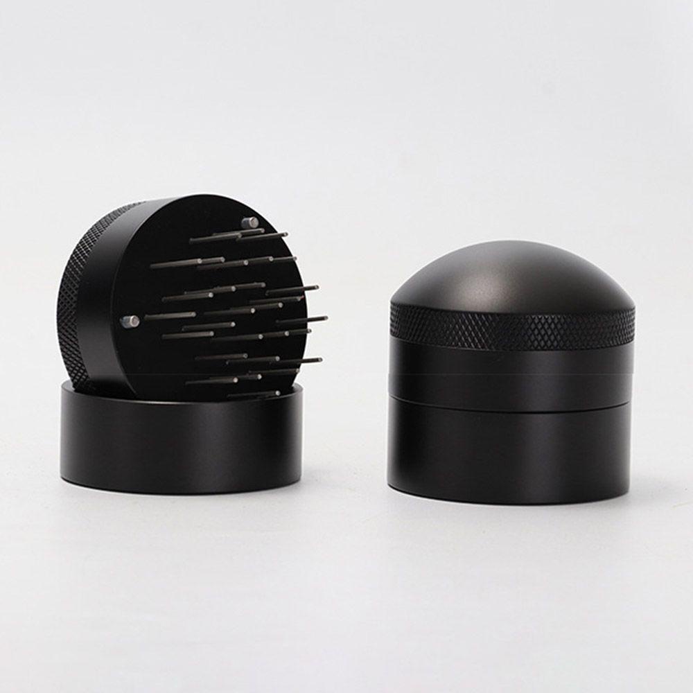 LONTIME Dụng Cụ Phân Phối Espresso Bằng Thép Không Gỉ Với Tay Cầm Và Kim Đứng 51mm
