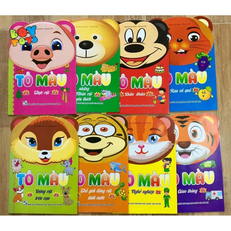 Set 8 đồ chơi tô màu cho bé thỏa sức sáng tạo