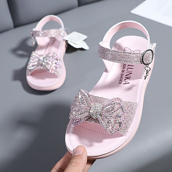 sandal bé gái size 27-37 nơ xinh nổi bật