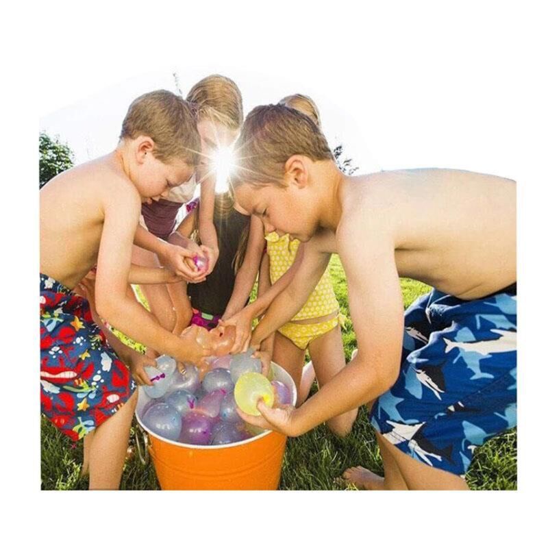 Set 500 Bong Bóng Nước + 1 Vòi Bơm Bong Bóng Cho Tiệc Bãi Biển/ Bãi Biển