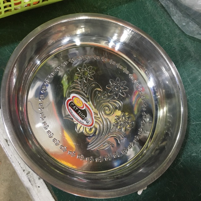 khay tròn inox