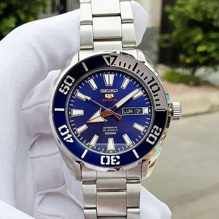 Đồng hồ Nam chính hãng Seiko 5 Sports Automatic SRPC51K1 Lịch thứ ngày-Máy cơ tự động-Dây kim loại cao cấp-Size 44mm