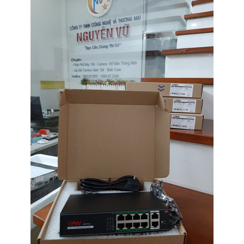 Switch PoE ONV 8 Port + 2 Uplink ONV H1108PLS