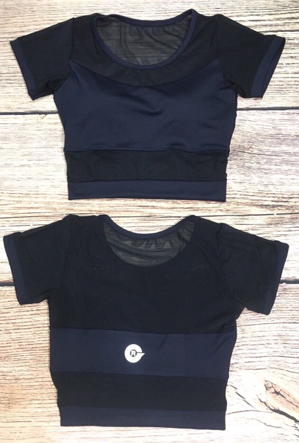 ÁO CROPTOP LƯỚI TAY NHIỀU MÀU ( Có mút )