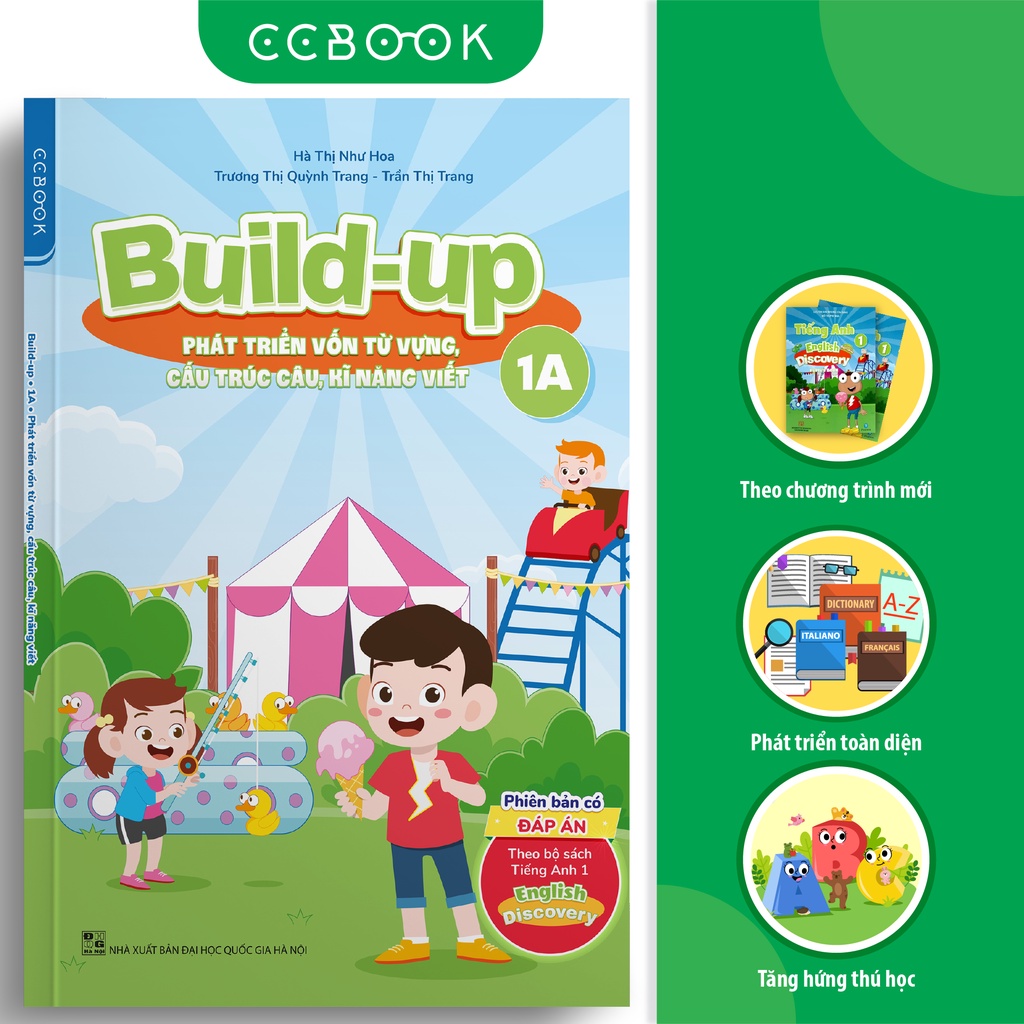 Sách tiếng Anh lớp 1 - Build-up 1A (theo bộ sách English Discovery) - Phát triển vốn từ vựng, kĩ năng viết - Có đáp án