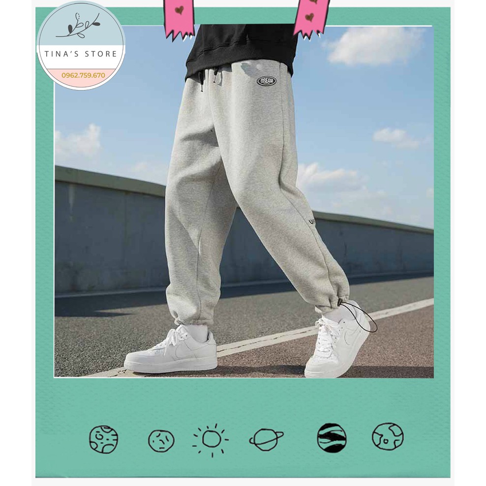 ❤️ QUẦN JOGGER UNISEX NAM NỮ - CHẤT VẢI NỈ - ỐNG BO CÓ DÂY RÚT - FORM THỤNG RỘNG mã QNN6❤️