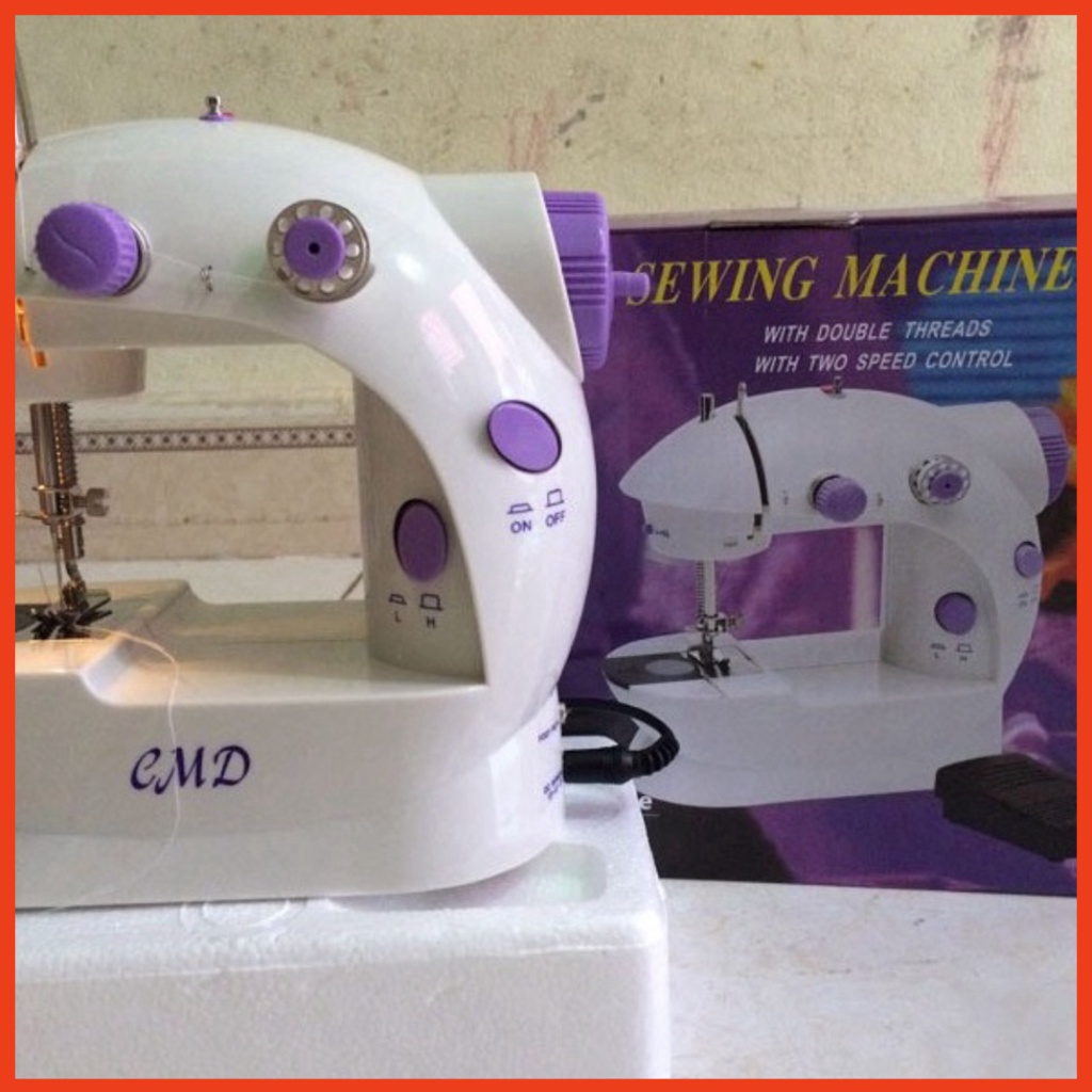 Máy May Mini Để Bàn Gia Đình - Máy Khâu Cầm Tay Mini Gia Đình Siêu Tiện Lợi