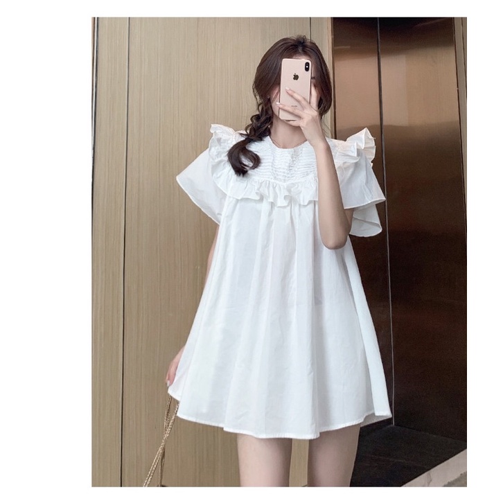 Đầm - váy babydoll xếp ly ngực 0708