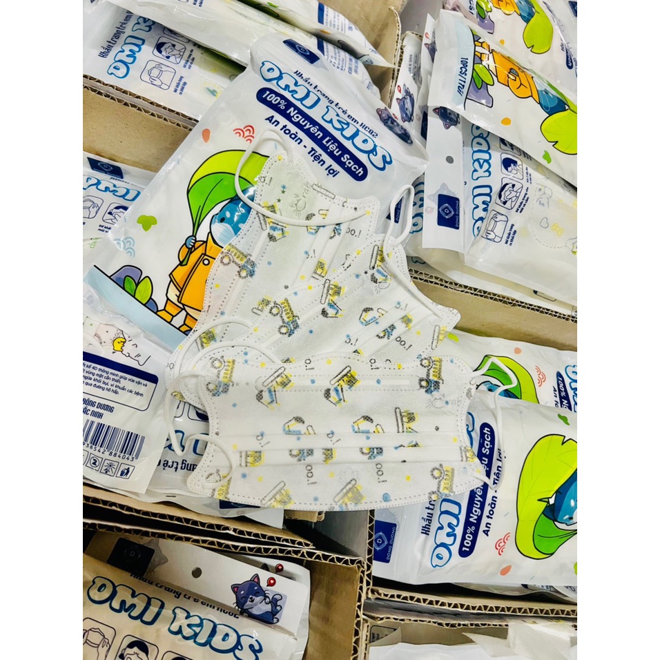 Khẩu Trang Cua Trẻ Em Omi Kids Nhiều Màu Sắc Dễ Thương, khẩu trang trẻ em