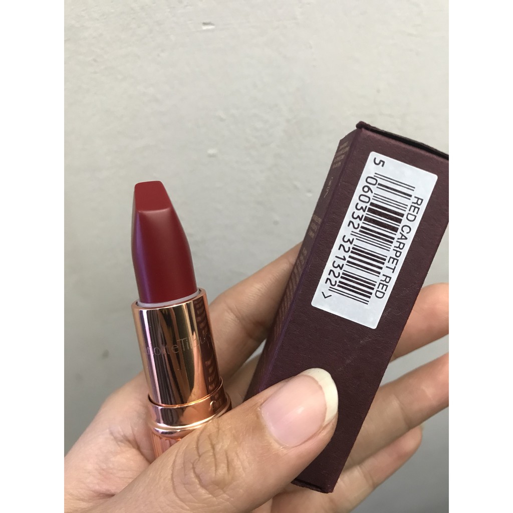 [CHÍNH HÃNG]  Son Charlotte Tilbury RED CARPET RED đỏ ruby