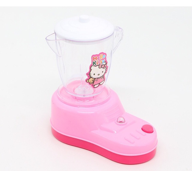 Set Máy Nướng Bánh + Máy Xay Đậu Nành Dùng Pin Hello Kitty