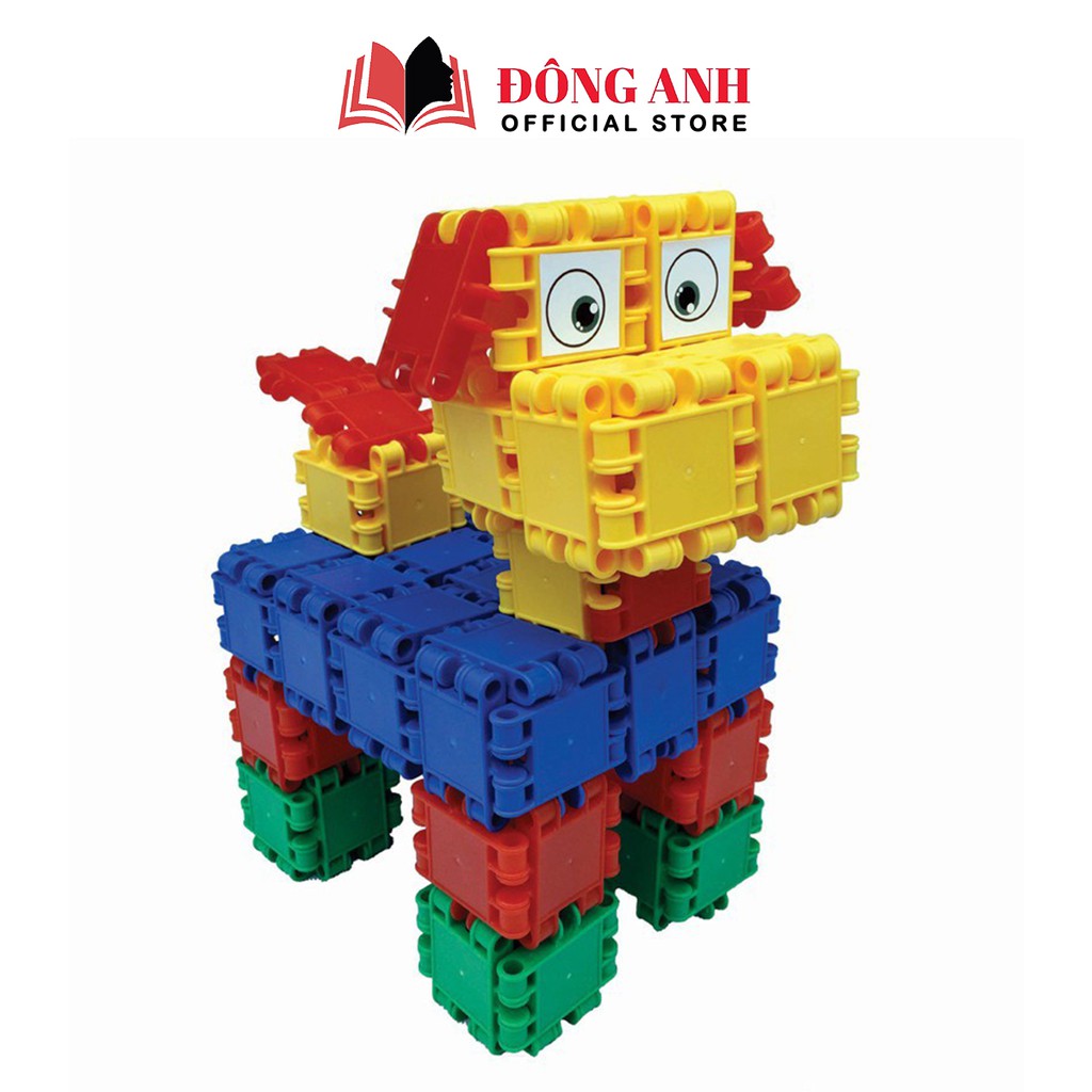 Bộ đồ chơi Sato Con Thông Minh xếp hình con vật 74 chi tiết giúp phát triển trí tưởng tượng cho bé