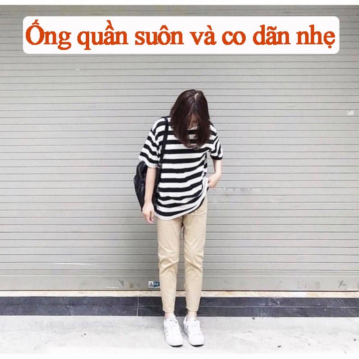 [Mã FAMAYWA giảm 10K đơn 50K] Quần baggy kaki sắn gấu phong cách Unisex (nam nữ mặc được) | BigBuy360 - bigbuy360.vn