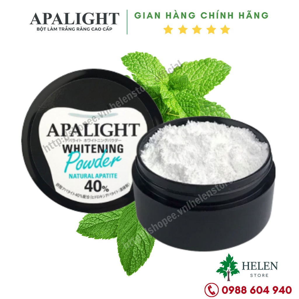 Bột trắng răng Apalight Whitening Powder Nhật Bản - Hết ố vàng, mảng bám đen, thơm miệng