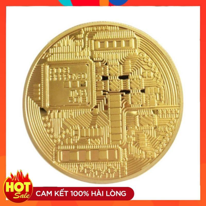 Combo 10 đồng xu Bitcoin mạ vàng nhìn chất lừ cho ae làm kỷ niệm tặng quà quá tuyệt