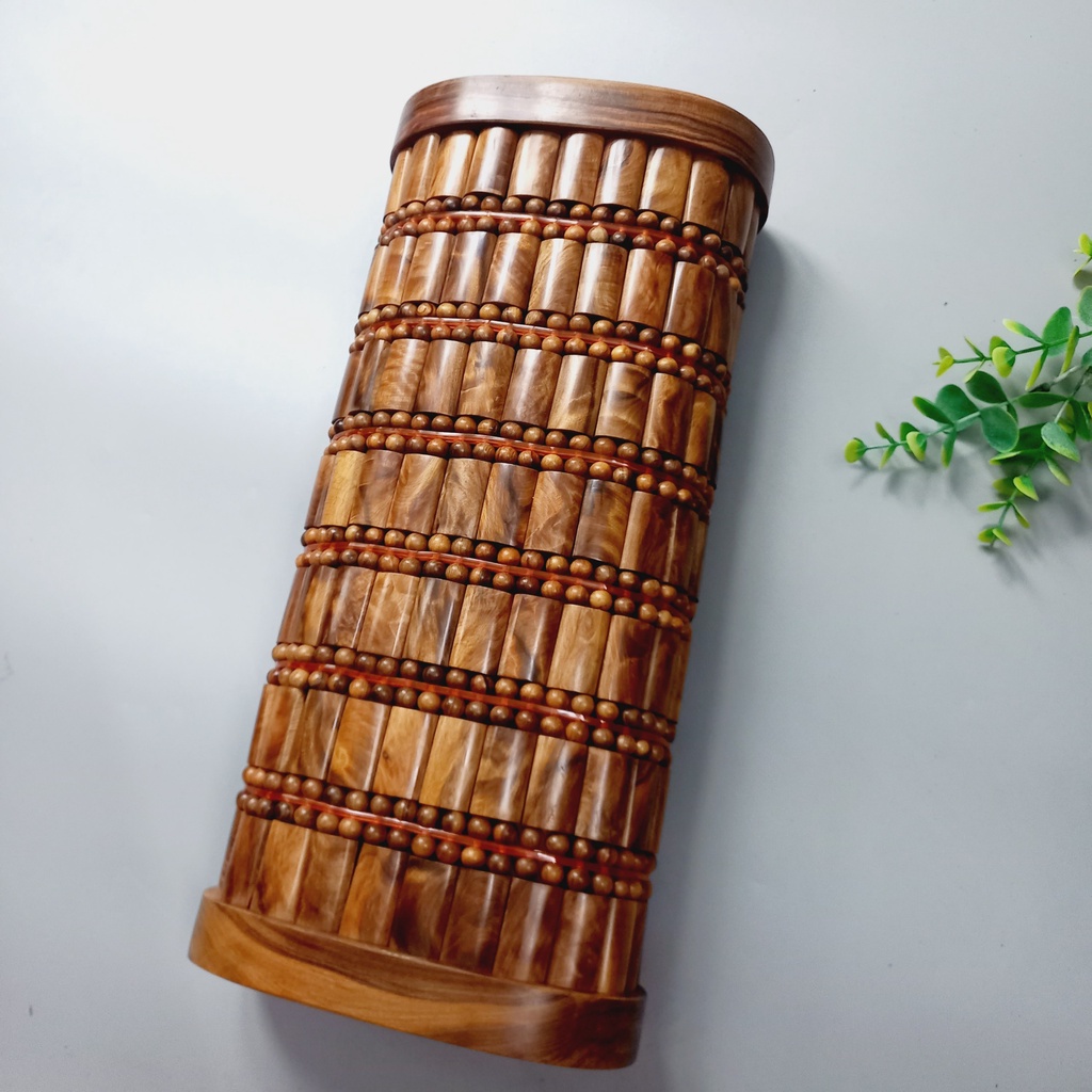 Gối Gỗ Bách Xanh Massage Đầu Cao Cấp Hạt Hình Chữ Nhật, Thoáng Mát Hàng Việt Nam Chất Lượng Cao Của Vitrapro