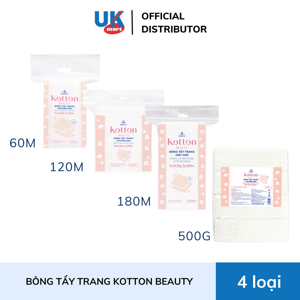 Bông Tẩy Trang Bạch Tuyết Chuyên Sâu Kotton Beauty