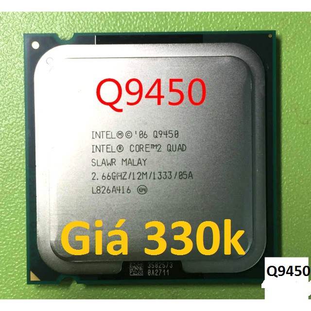 [Mã ELMS5 giảm 7% đơn 300K] Quad core Q9450 cpu Q9450 CHIP q9450 | BigBuy360 - bigbuy360.vn