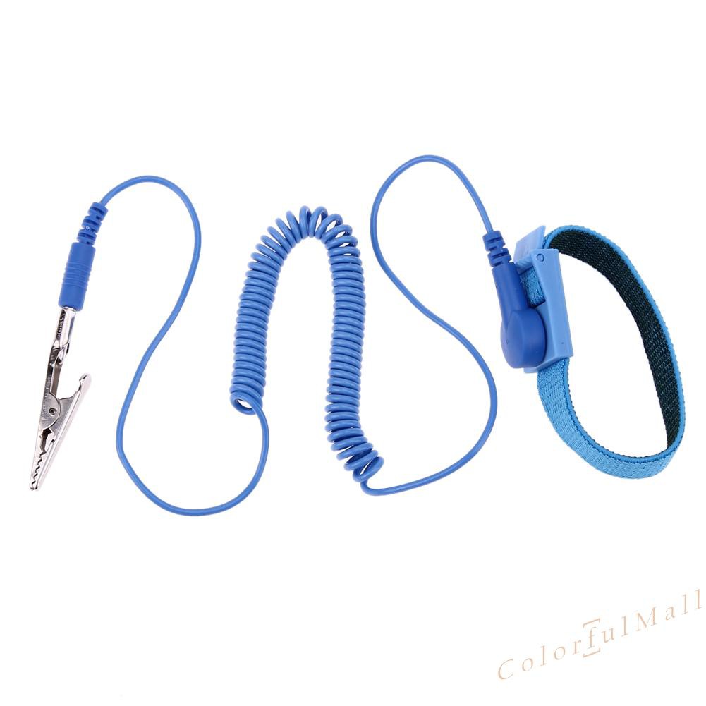 1.8M Wire Anti-Static PVC Wristband with Discharge Cables Wrist Strap