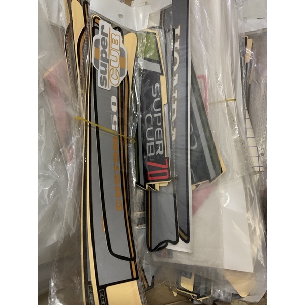 Bộ tem super cub 50 hàng 3 lớp đẹp N01