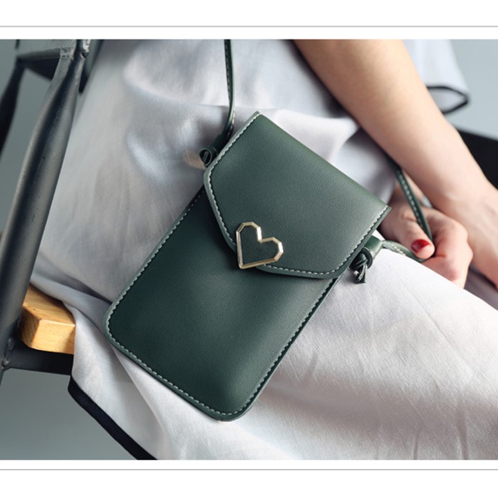 [2020] Túi Đựng Điện Thoại Đeo Chéo Hình Trái Tim Kết Hợp Màn Hình Cảm Ứng Trong Suốt Cực Đẹp T5020 | BigBuy360 - bigbuy360.vn