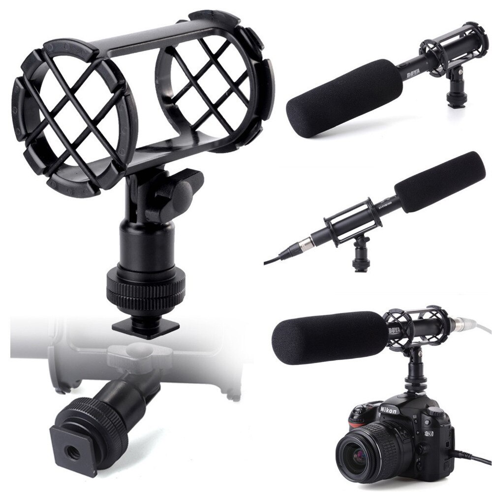 Giá Đỡ Micro Boya BY-C04 Cho Máy Ảnh AKG D230 Senheisser ME66 Rode NTG-2 NTG-1 Audio-Technica AT-875R Sony ECM-CG50 | BigBuy360 - bigbuy360.vn