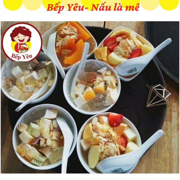 Set Nguyên Liệu Chè Khúc Bạch Long Nhãn, Thạch 3 Vị BẾP MELI